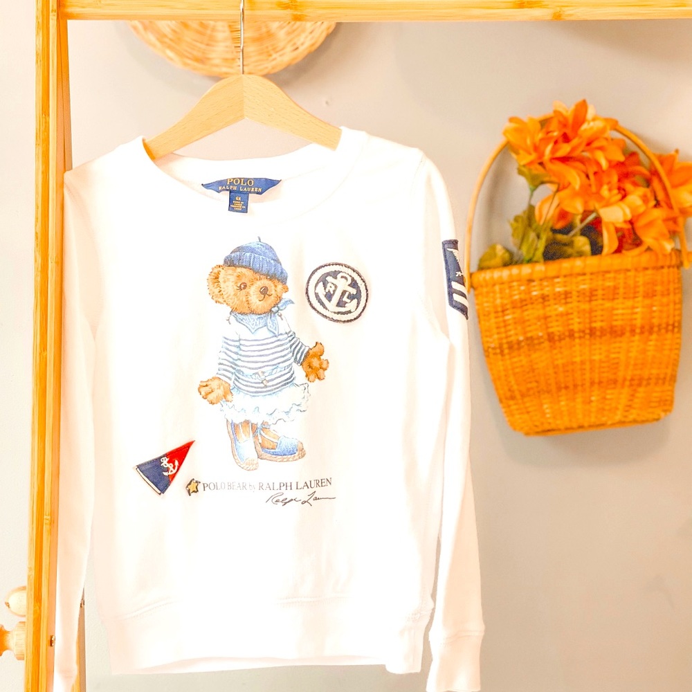 SOLD!🧺Polo Ralph Lauren iconic teddy sweatshirt